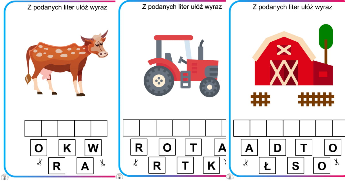 Gra Ukladanie Slow Z Rozsypanych Liter