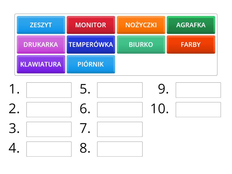 Ułóż Wyrazy W Kolejności Alfabetycznej