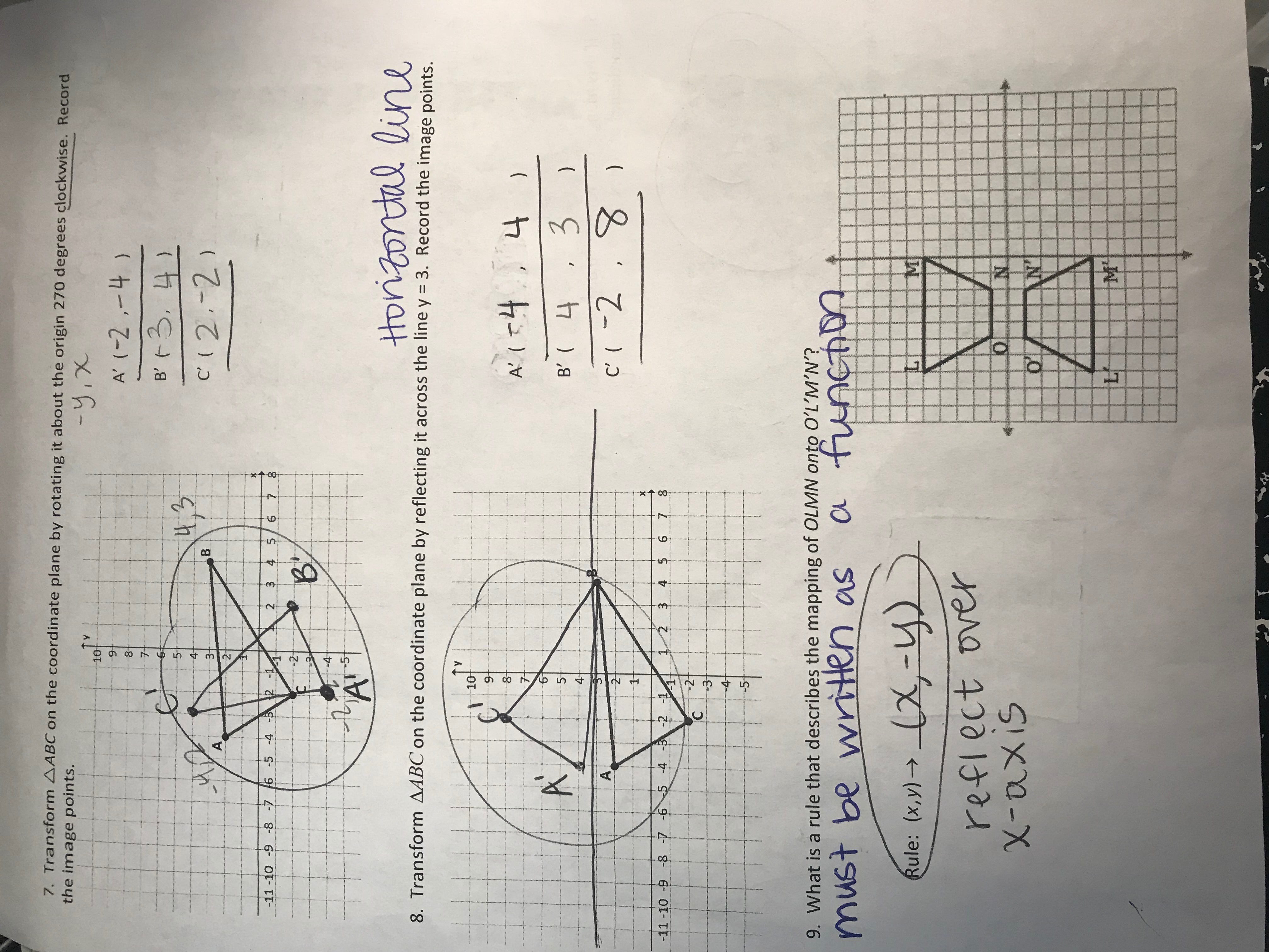 Geometry Module 1 Transformations And Symmetry Answer Key