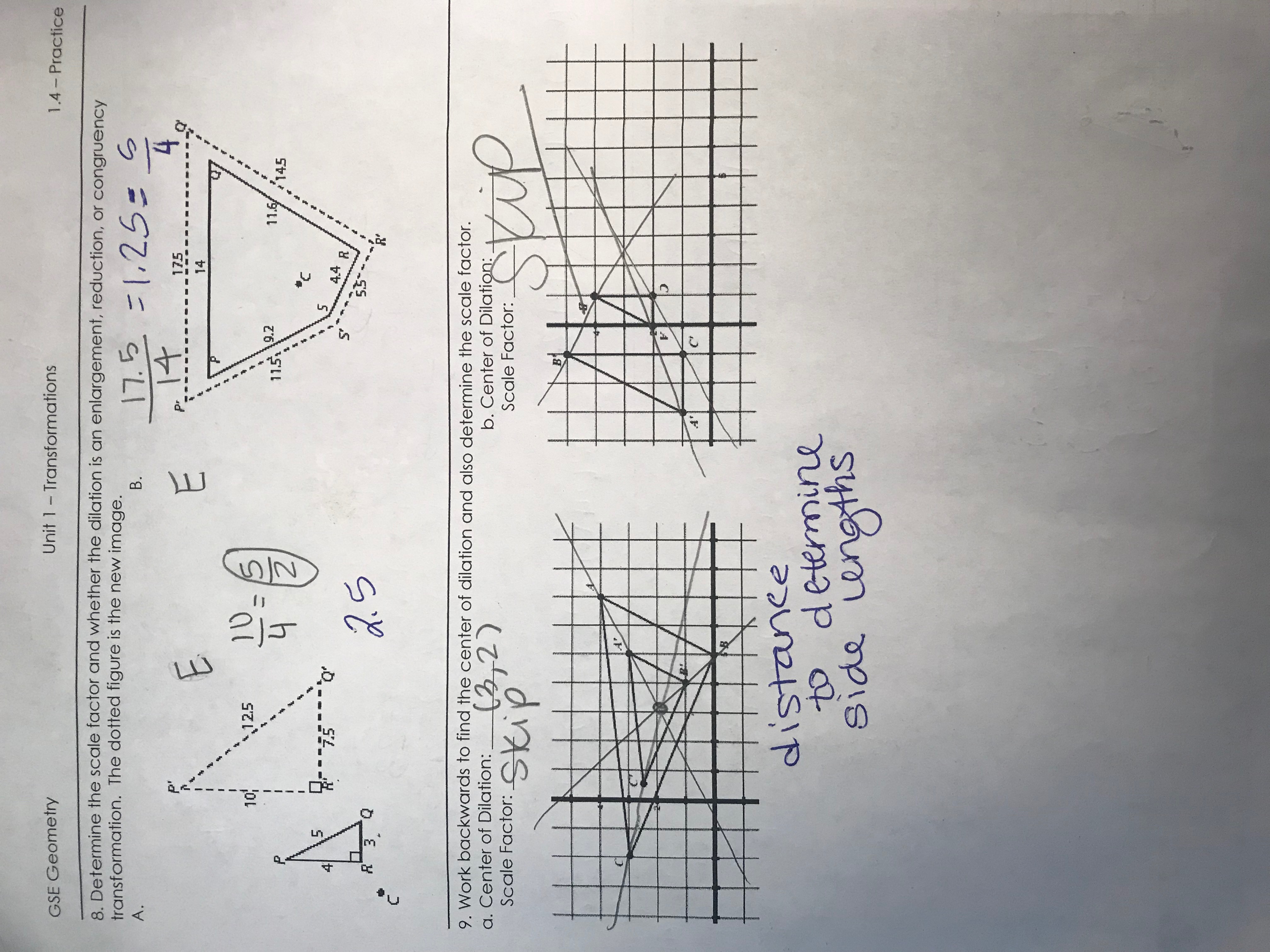 Unit 1 Transformations - Kell Geometry Geometry Module 1 Transformations And Symmetry Answer Key