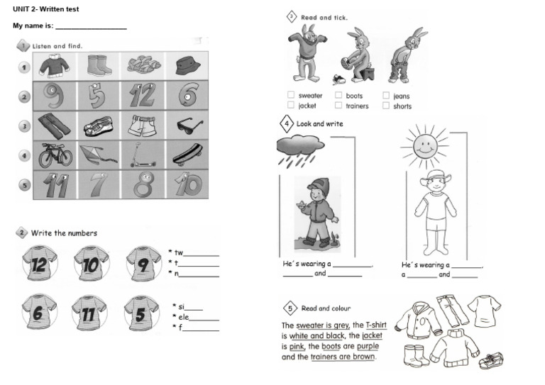 UNIT 2 Test | PDF Focus 3 Unit 2 Test Pdf