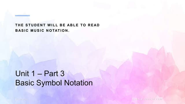 Unit+1+-+Part+3+Basic+Notation.pptxhgvvu | PPT Focus 3 Unit 1