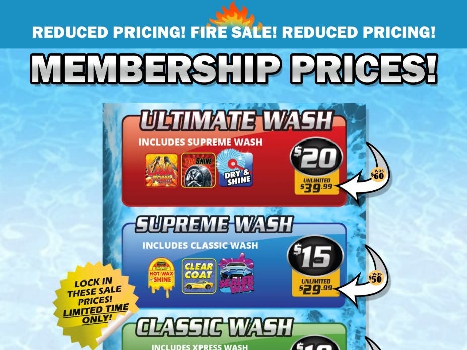 Capital Car Wash Sells A Membership Card For
