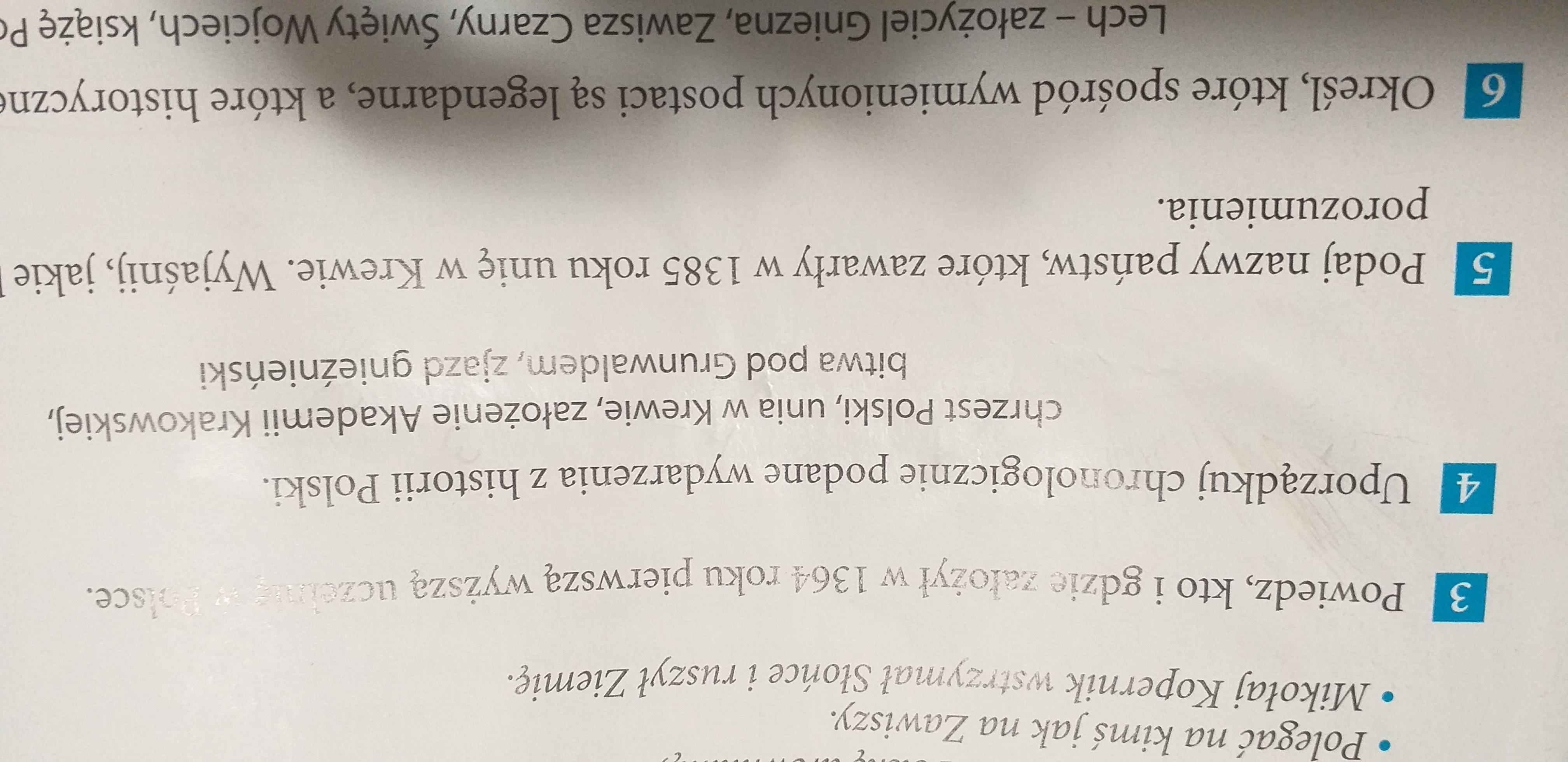 Uporządkuj chronologicznie podane wydarzenia z historii Polski Uporzadkuj Chronologicznie Podane Wydarzenia Z Historii Polski