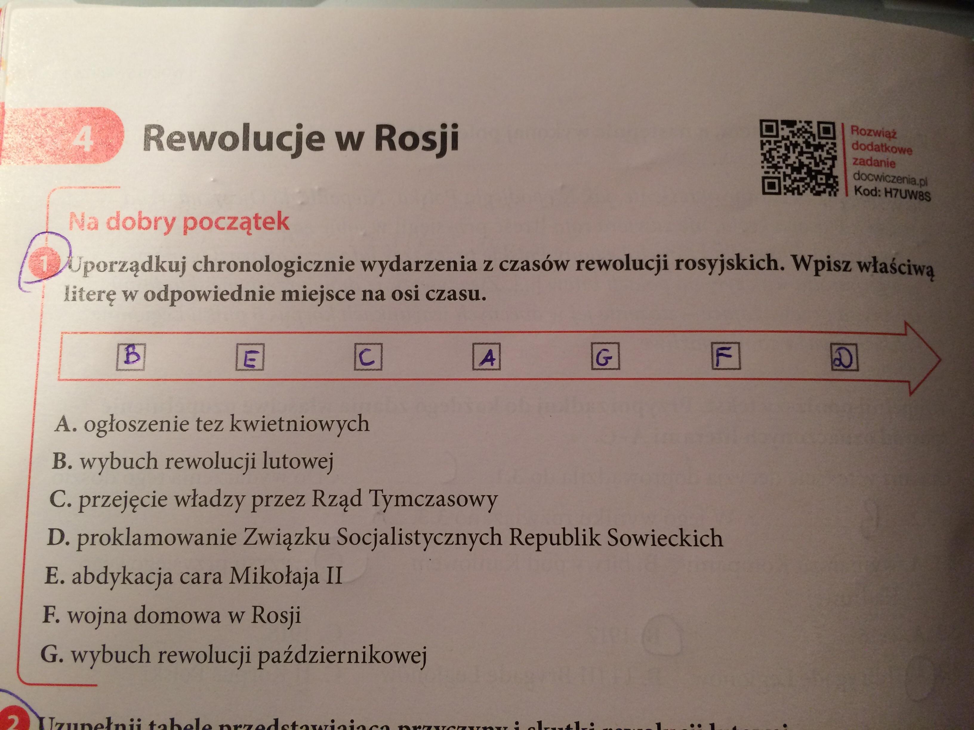 Uporządkuj Chronologicznie Wydarzenia Z Czasów Rewolucji Rosyjskich Uporzadkuj Chronologicznie Xviii Wieczne Instytucje