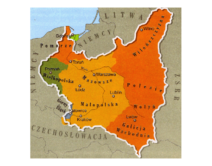 Ustalenie granic II RP - co o nich zadecydowalo ? Quiz Kształtowanie Się Granic Ii Rp