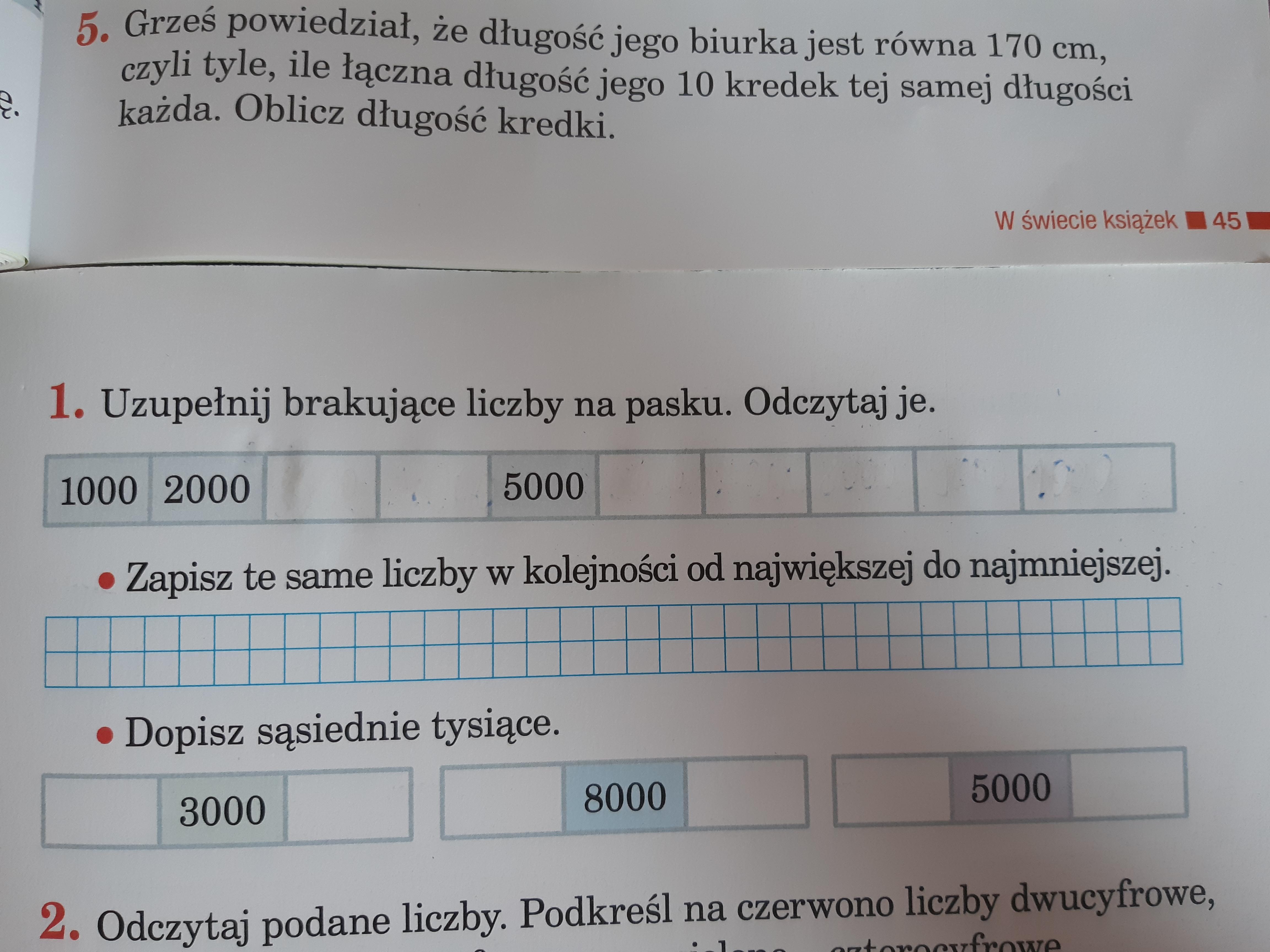 Ustawiając W Kolejności Od Najmniejszej Do Największej Liczby T Zapisz Podane Liczby W Kolejności Od Najmniejszej Do Największej