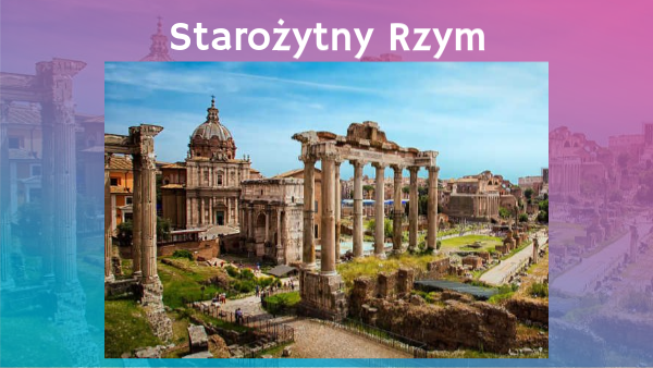 Ustrj Starozytnego Rzymu Klasa 5