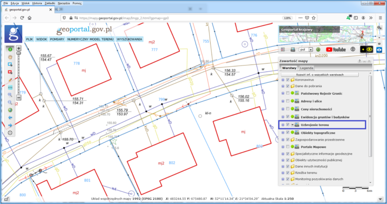 Utilities network (GESUT) – Geoportal.gov.pl Krajowa Integracja Uzbrojenia Terenu Wms