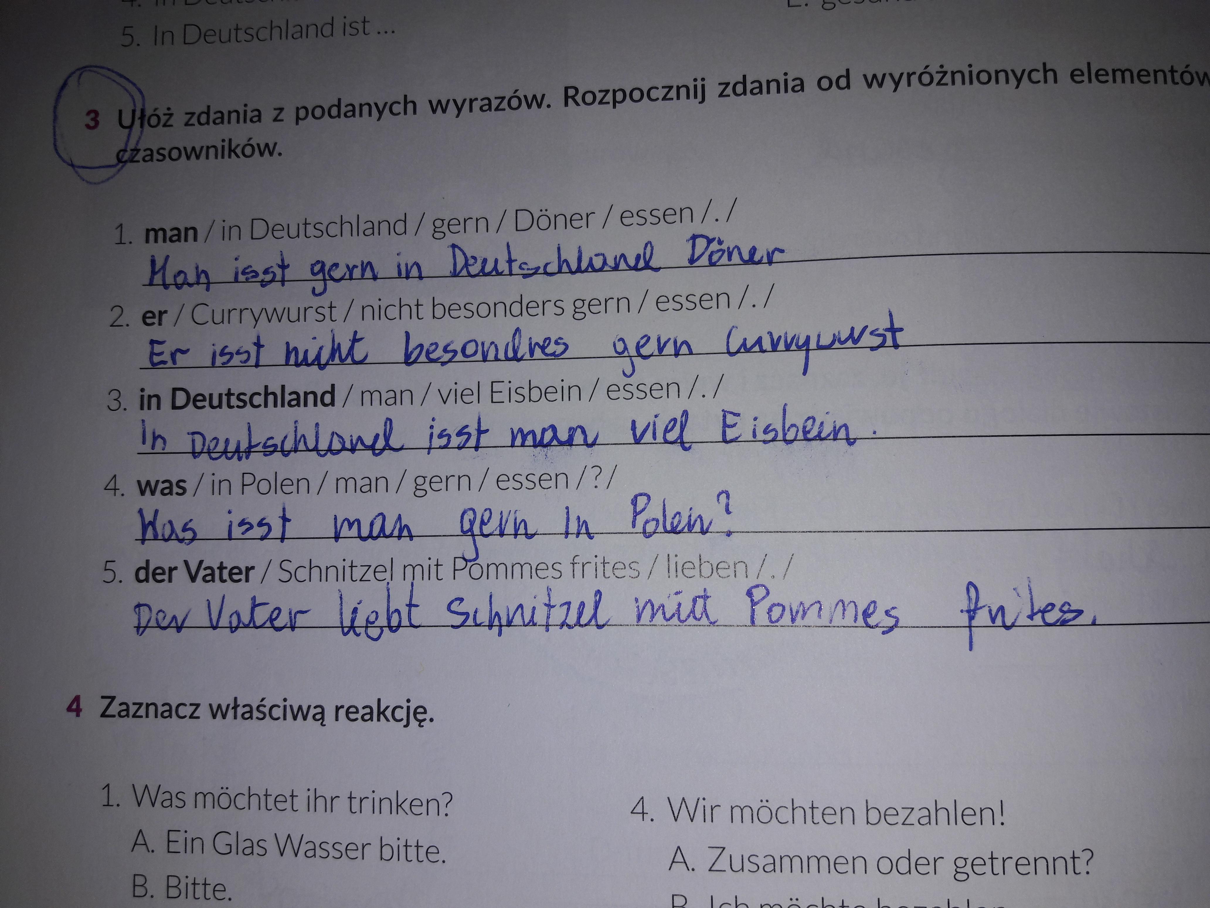Utwórz zdania z podanych wyrazów. Rozpocznij zdania od wyróżnionych Ułóż Zdania Z Podanych Elementów