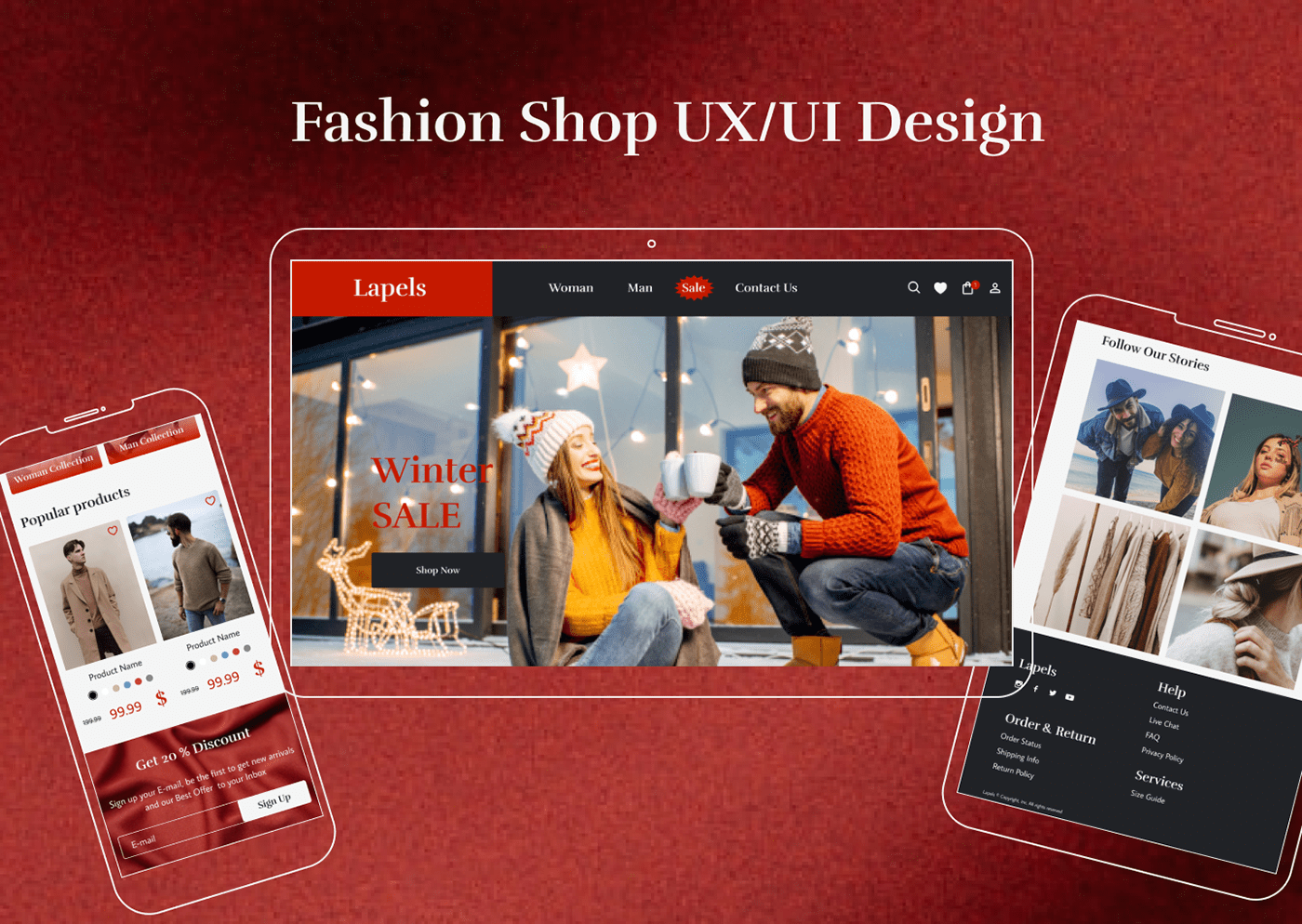 UXUI design for Fashion Shop on Behance Uxui Design Zoptymalizowany Workshop Book