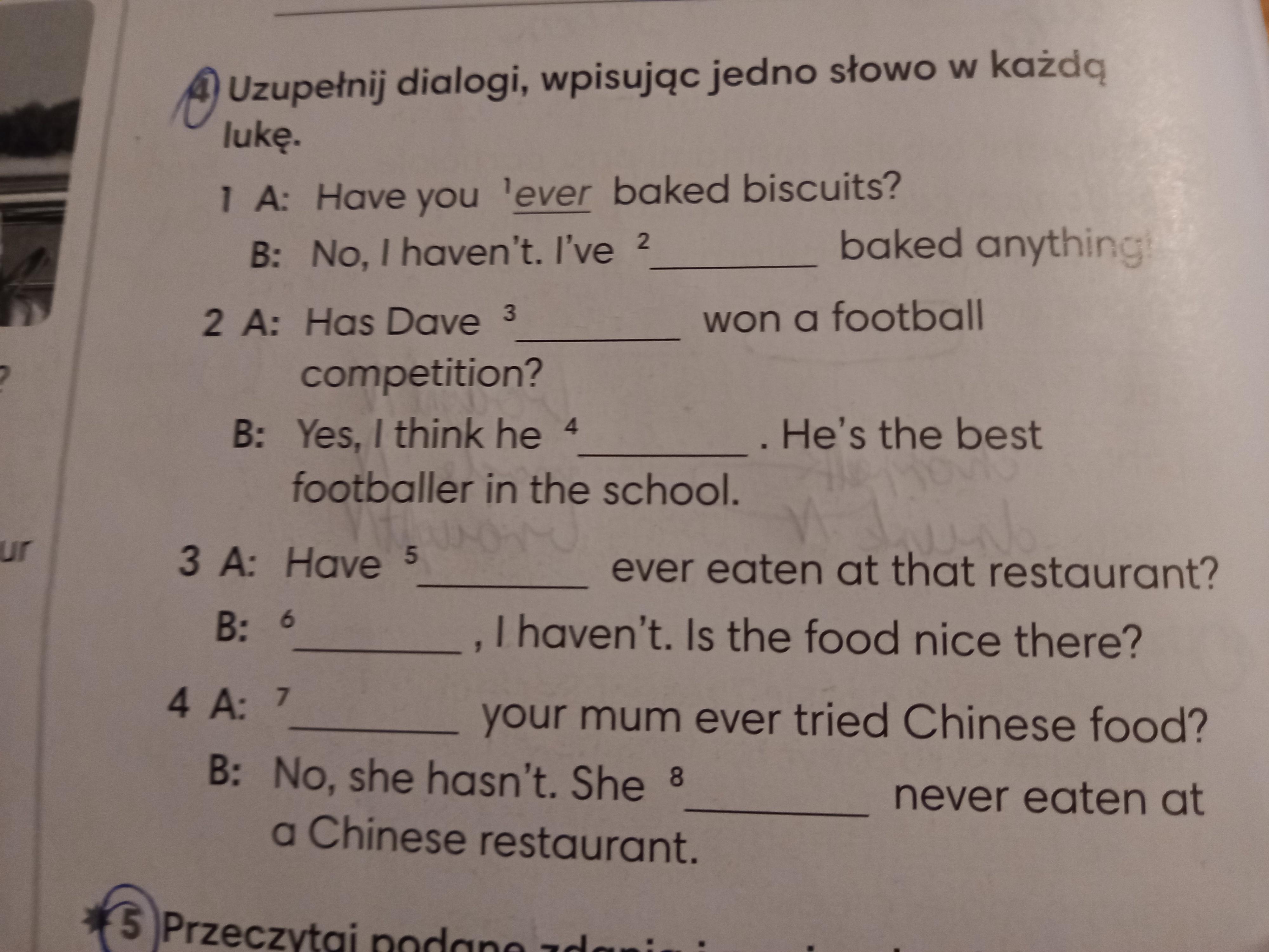 Uzupełni dialogi wpisując jedno słowo w każdą luke - Brainly.pl Uzupełnij Dialogi Wpisując Jedno Słowo W Każdą Lukę