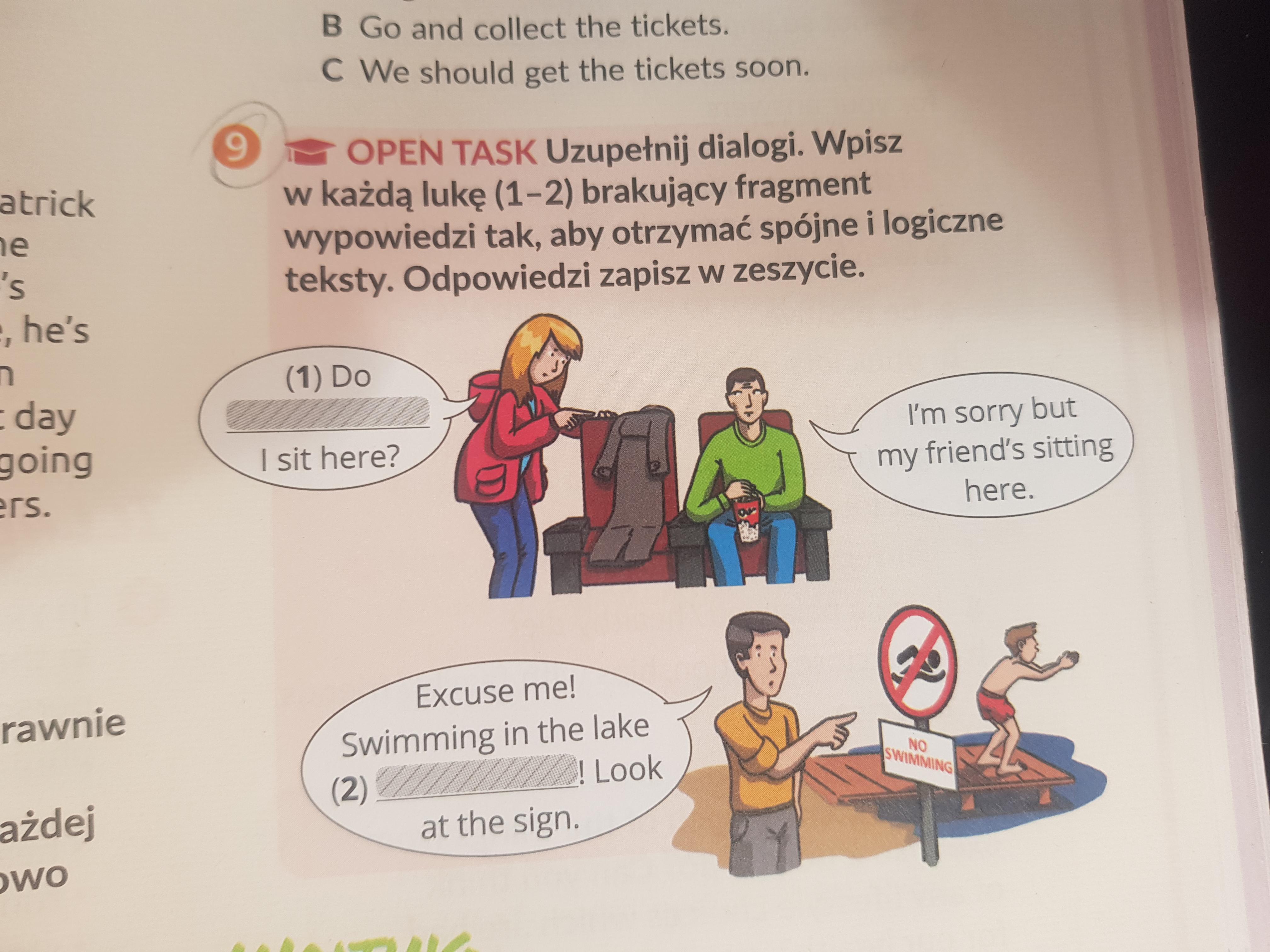 Uzupełnij Dialogi Tak Aby Otrzymać Spójne I Logiczne Teksty