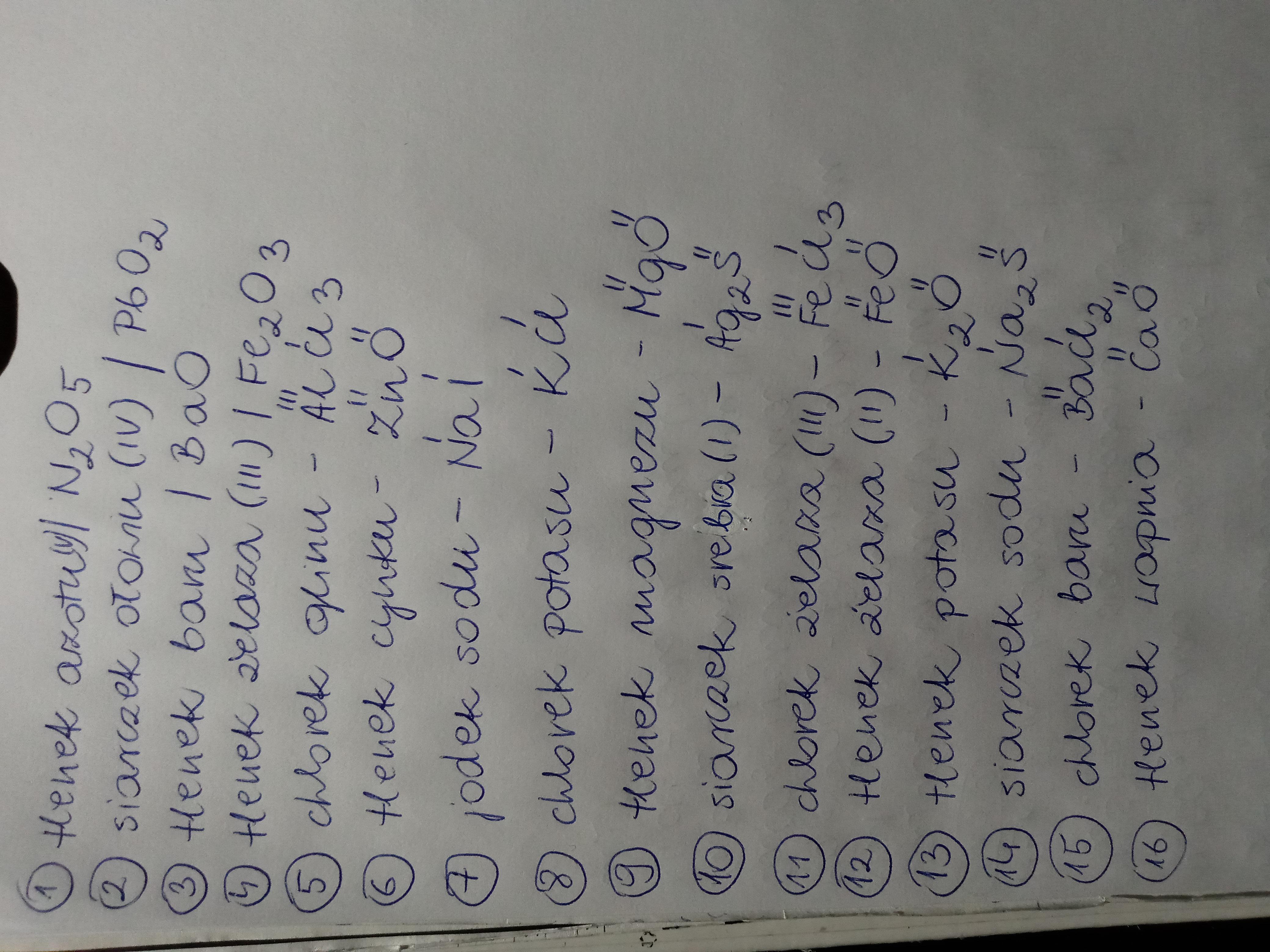uzupełnij tabelę napisz wzory sumaryczne lub nazwy systematyczne Napisz Wzory Sumaryczne Związków Chemicznych O Następujących Nazwach