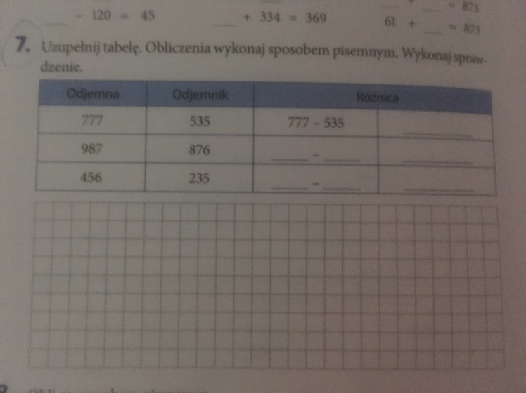 Wykonaj Odpowiednie Obliczenia I Uzupełnij Tabelę