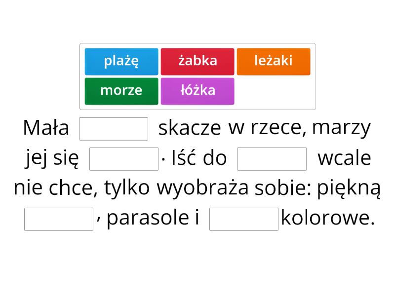 Uzupełnij Pytania Wyrazami Z Ramki