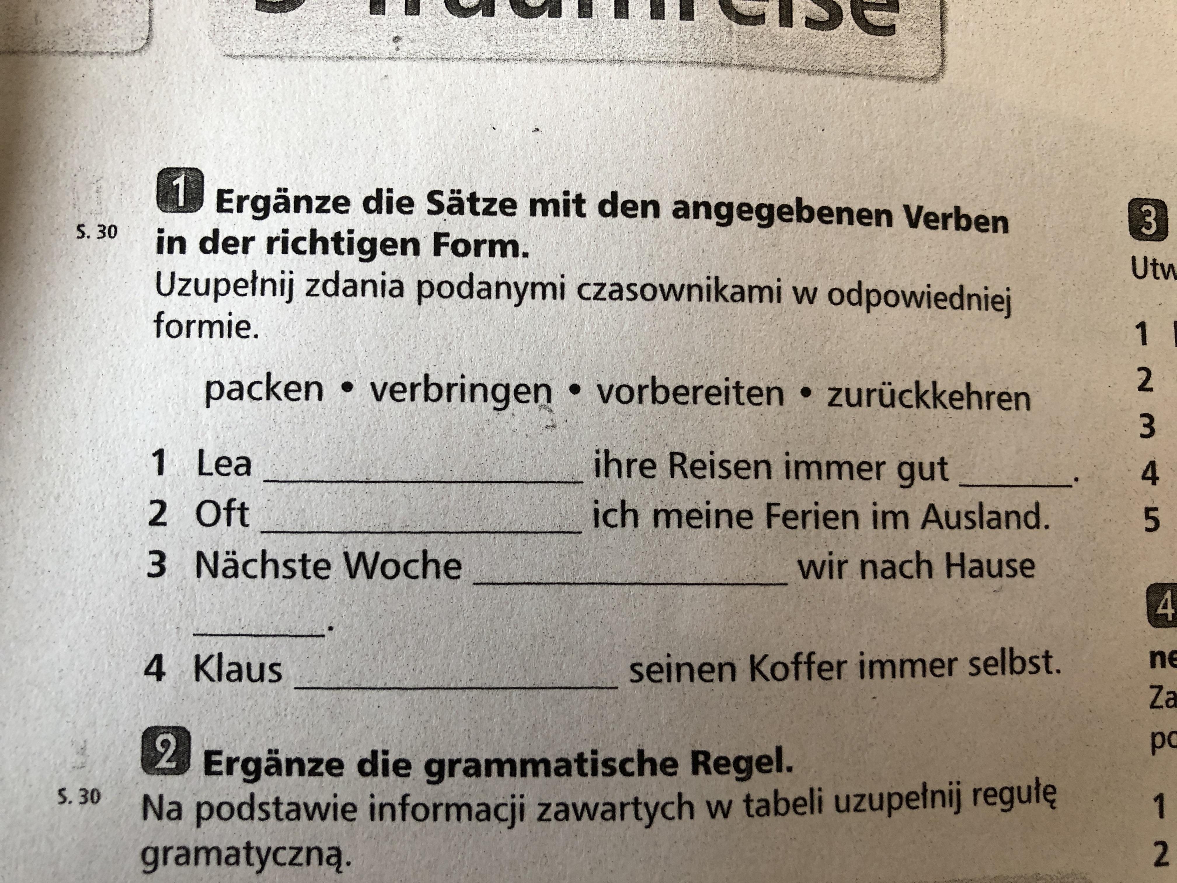 Uzupełnij zdania podanymi czasownikami w odpowiedniej formie. - Brainly.pl Uzupełnij Zdania Czasownikami W Odpowiedniej Formie Niemiecki