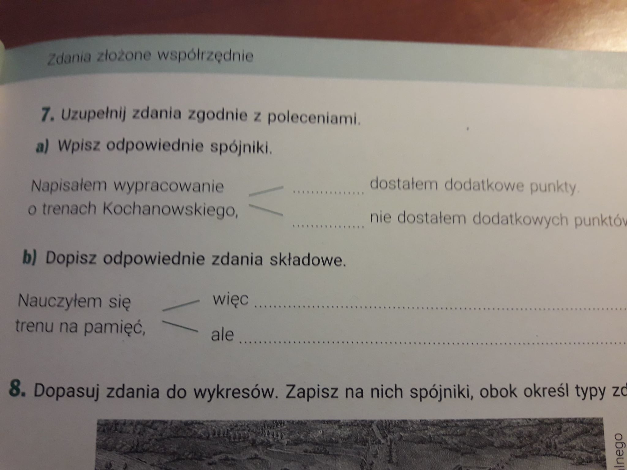 Uzupełnij Zdania Zgodnie Z Podanymi Poleceniami