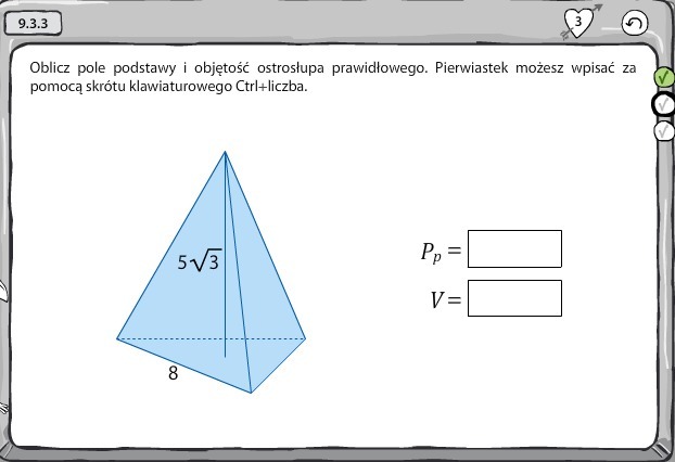 Uzupenij Tabel Ostrosup Prawidowy Krawd Podstawy Pole Podstawy - question Wzór Na Pole Ostrosłupa Prawidłowego Czworokątnego