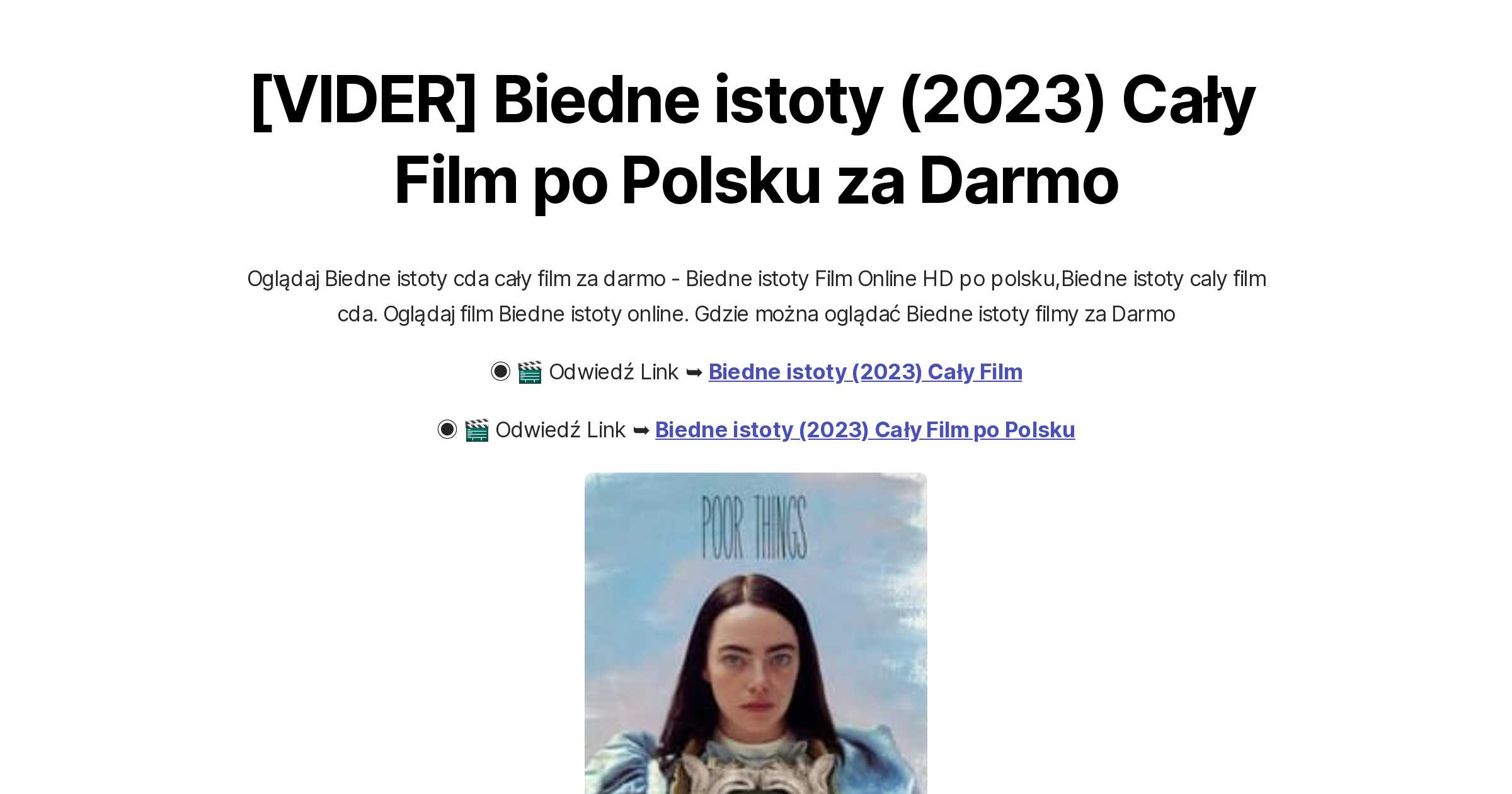 [VIDER] Biedne istoty (2023) Cały Film po Polsku za Darmo Filmy Po Polsku Za Darmo