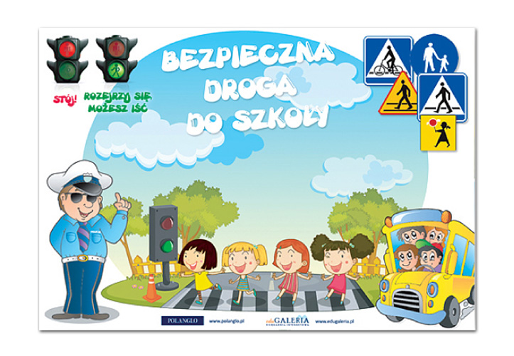 Rysunek Bezpieczna Droga Do Szkoły Plakat