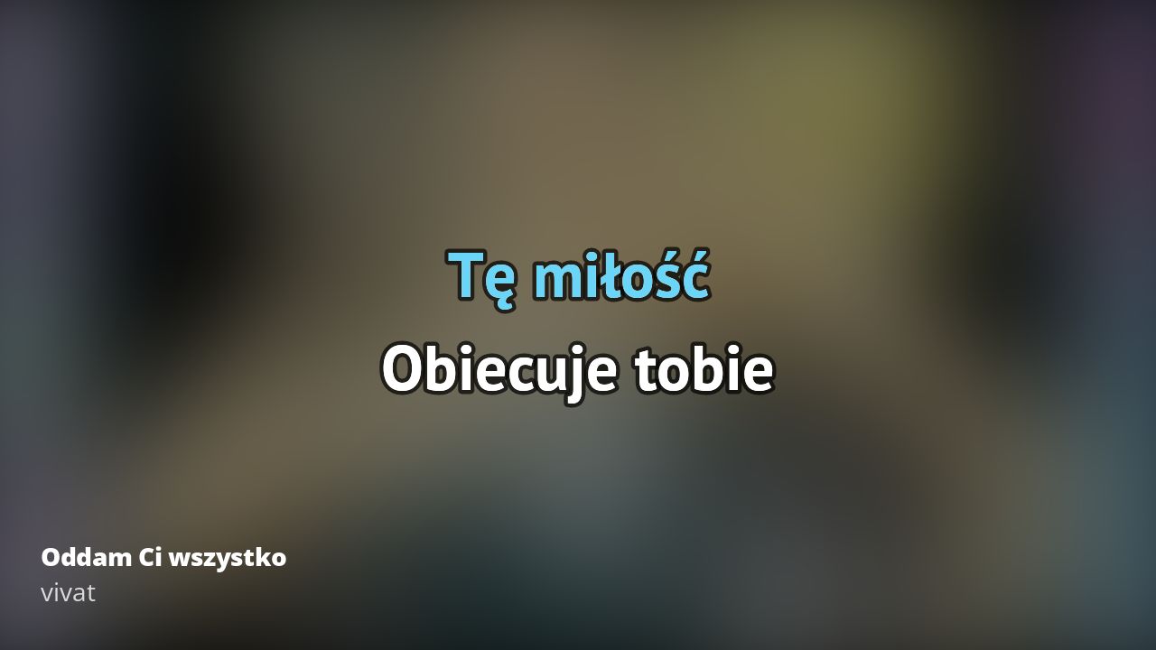 Vivat – Oddam Ci wszystko | Karaoke 🎵 Daj Się Kochać Myszko Oddam Tobie Wszystko Nawet Moje Nazwisko