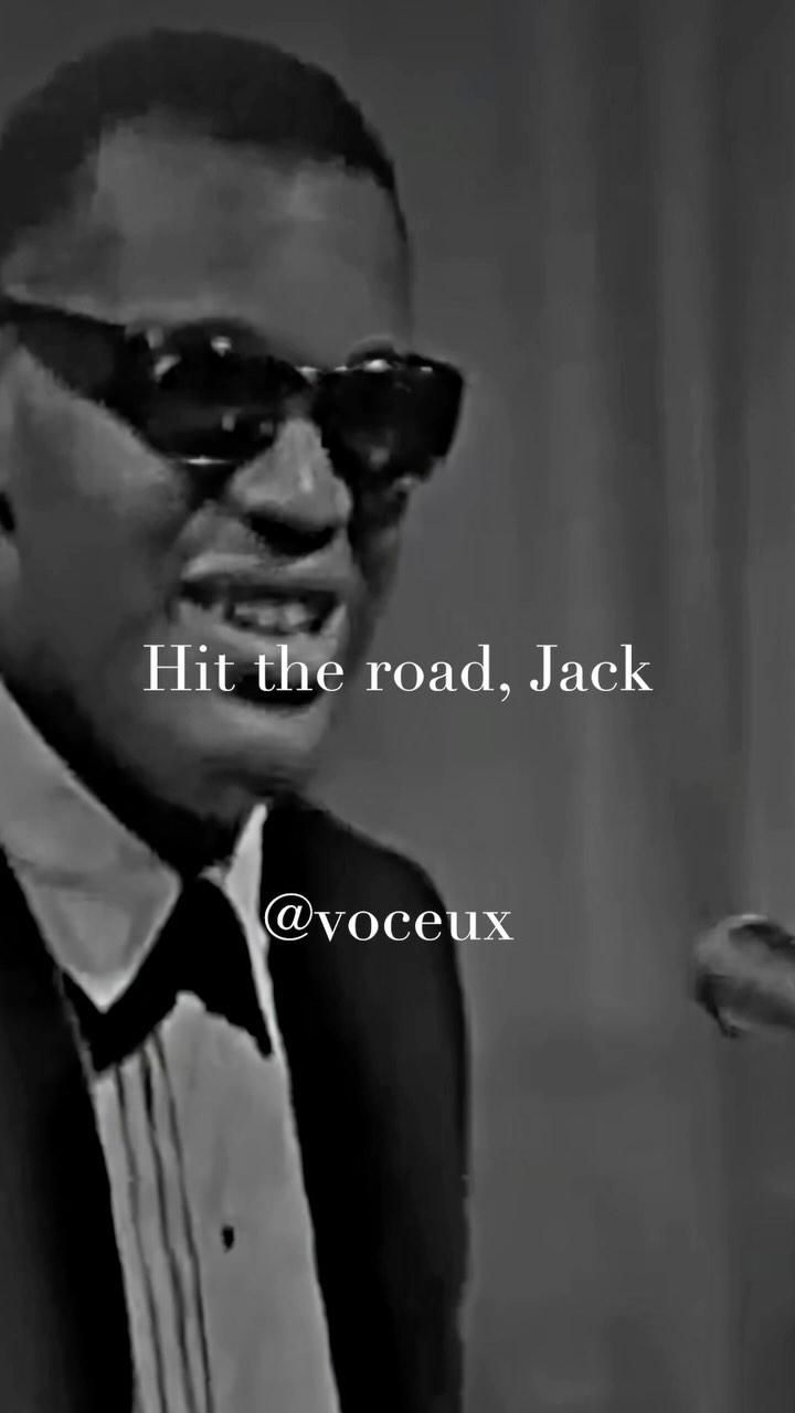 Voceux on Instagram: "Ray Charles - Hit the Road Jack #acapella # Hit The Road Jack Acapella