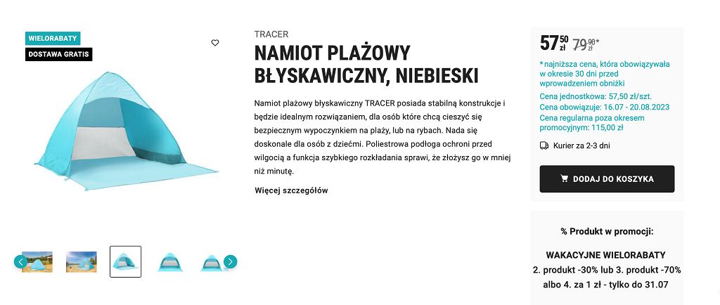 W biedronce namiot na plażę za jedyne 57 złotych. Ochroni cię przed słońcem Jak Zlozyc Namiot Z Biedronki
