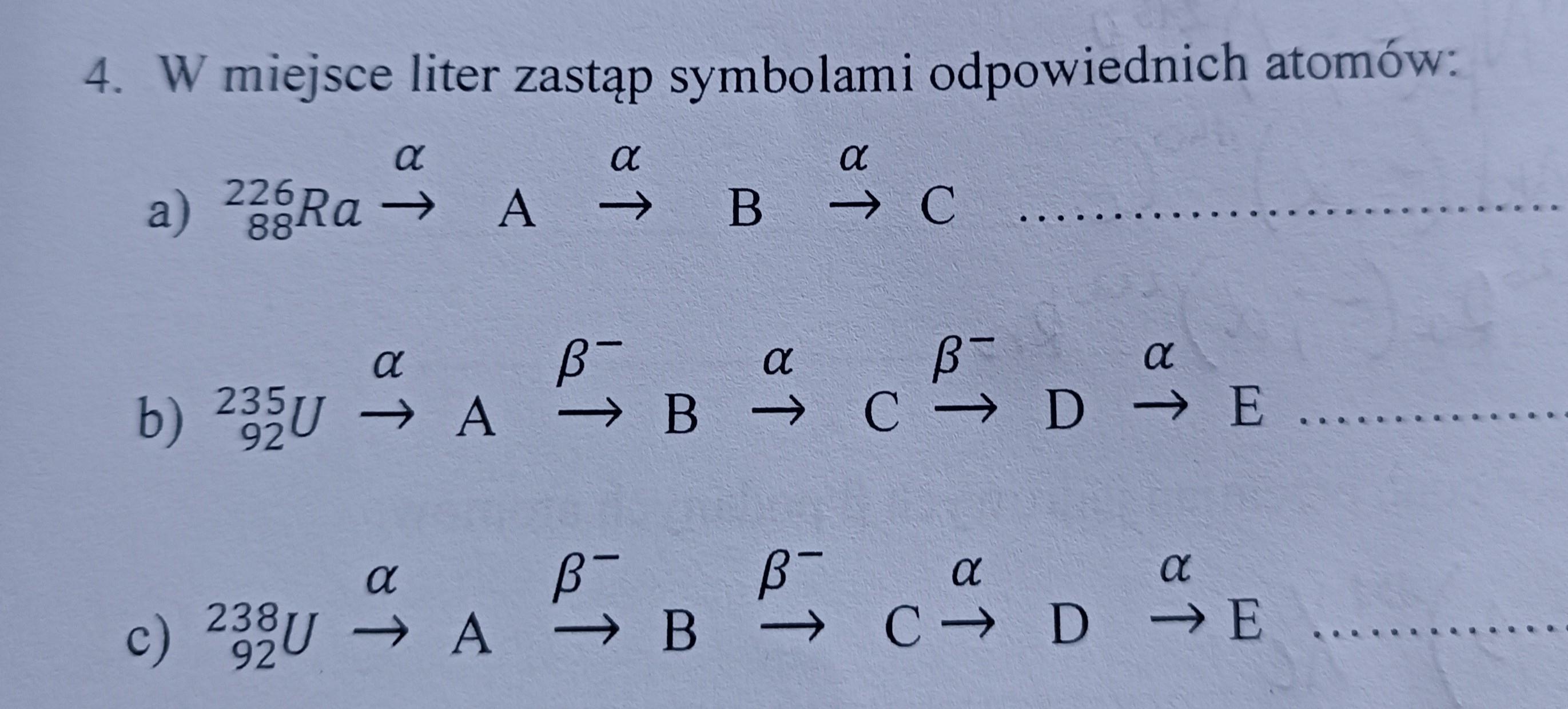 W miejsce liter zastąp symbolami odpowiednich atomówDAJE NAJ - Brainly.pl Słowa Z Uśmiechem Klasa 4 ćwiczenia Odpowiedzi