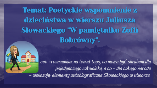 "W pamiętniku Zofii Bobrówny" | Genially W Pamiętniku Zofii Bobrówny Interpretacja