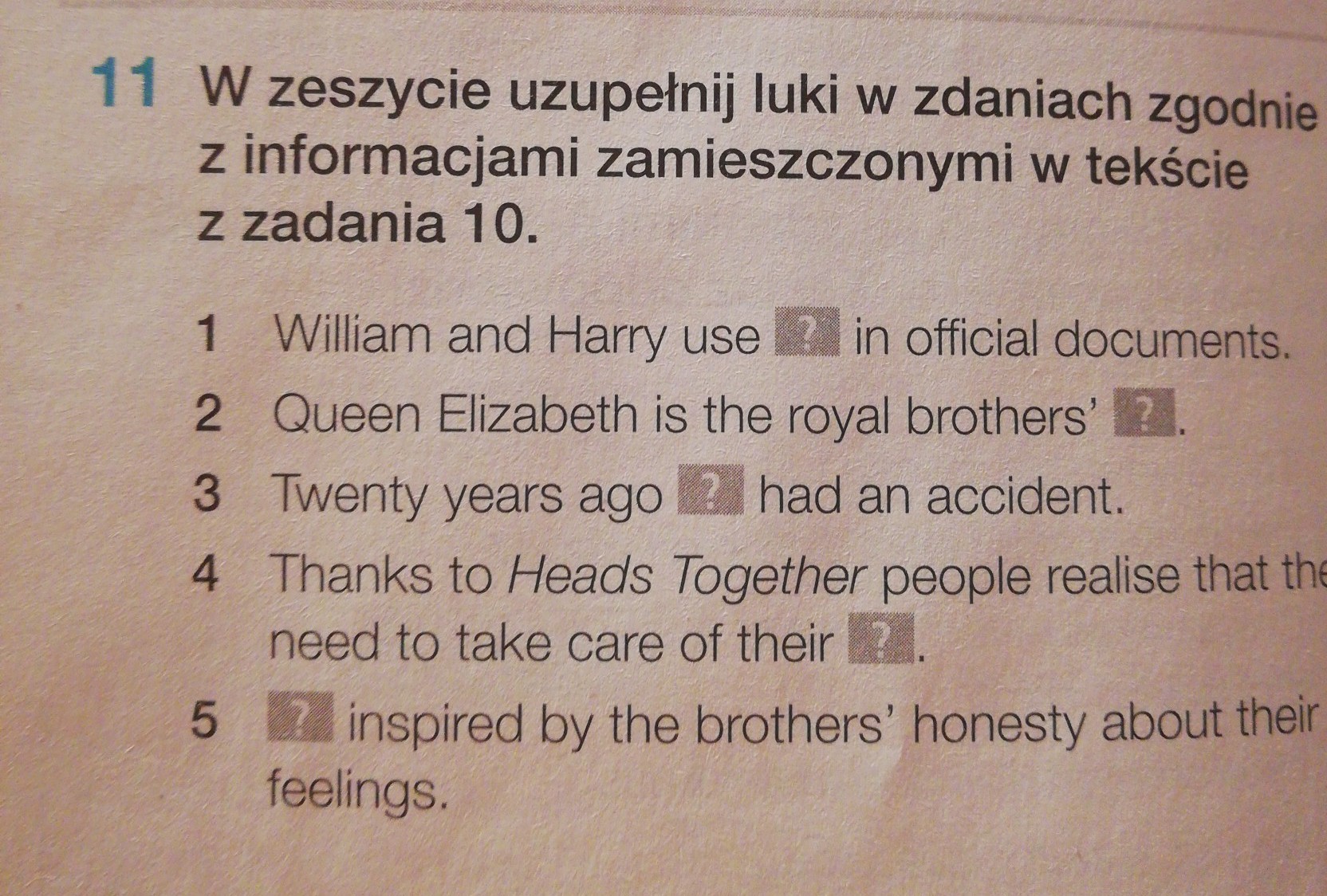 w zeszycie uzupełnij luki w zdaniach zgodnie z informacjami Uzupełnij Luki W Zdaniach Zgodnie Z Treścią Tekstu
