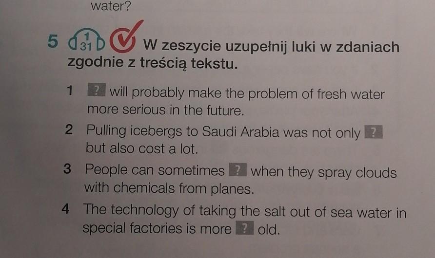 Uzupełnij Luki W Zdaniach Zgodnie Z Treścią Tekstu