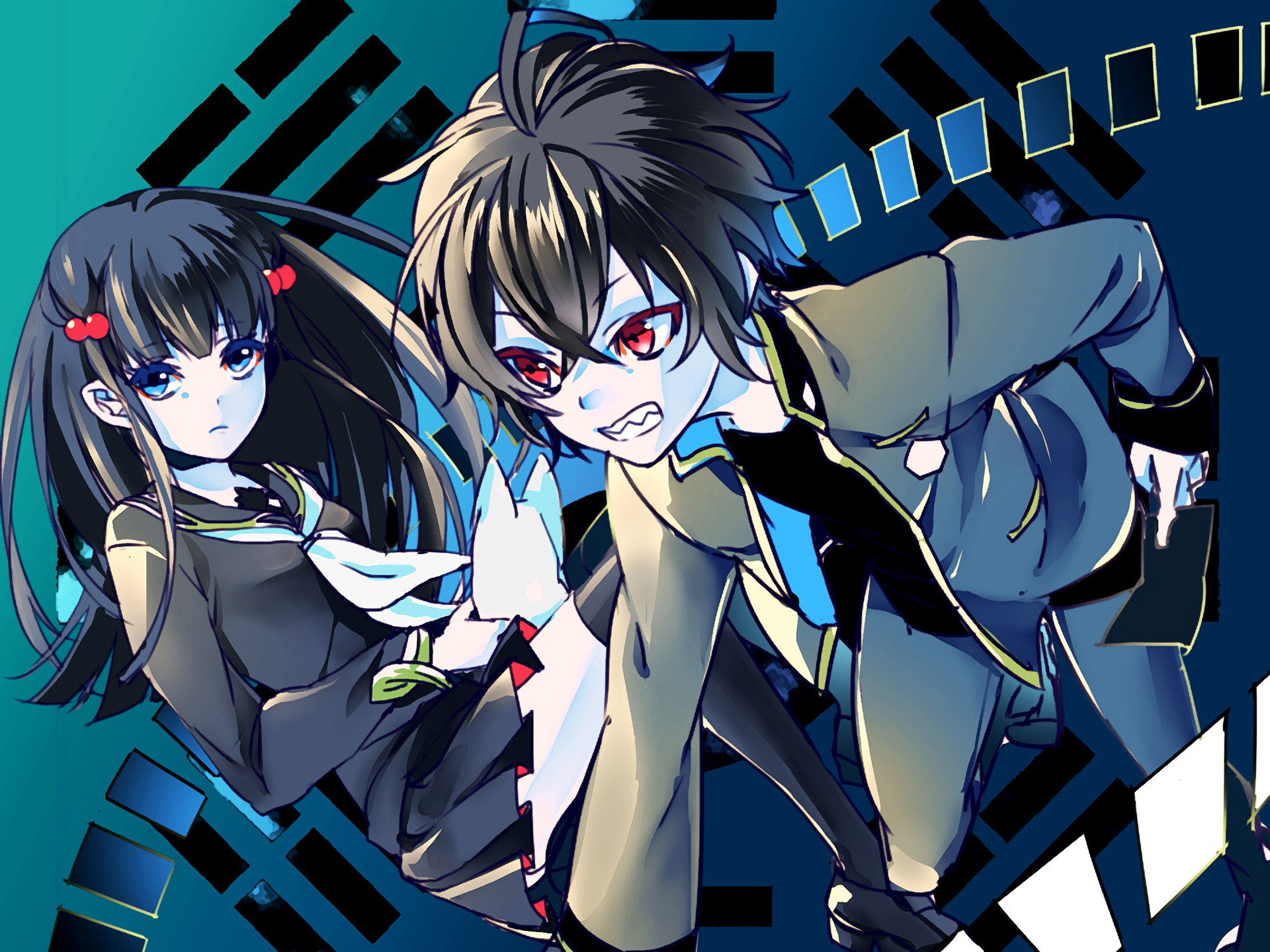 Wallpaper : illustration, anime, Sousei no Onmyouji, Enmad Rokuro Sousei No Onmyouji Rokuro X Benio