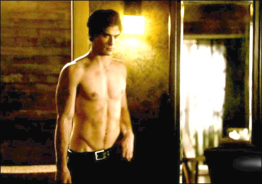 Damon Salvatore With No Shirt