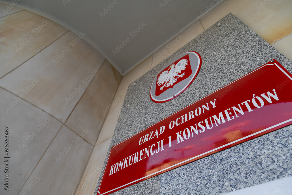 Warszawa, Polska - 20 czerwca 2023: Urząd Ochrony Konkurencji i Ustawa O Ochronie Konkurencji I Konsumentów 2017