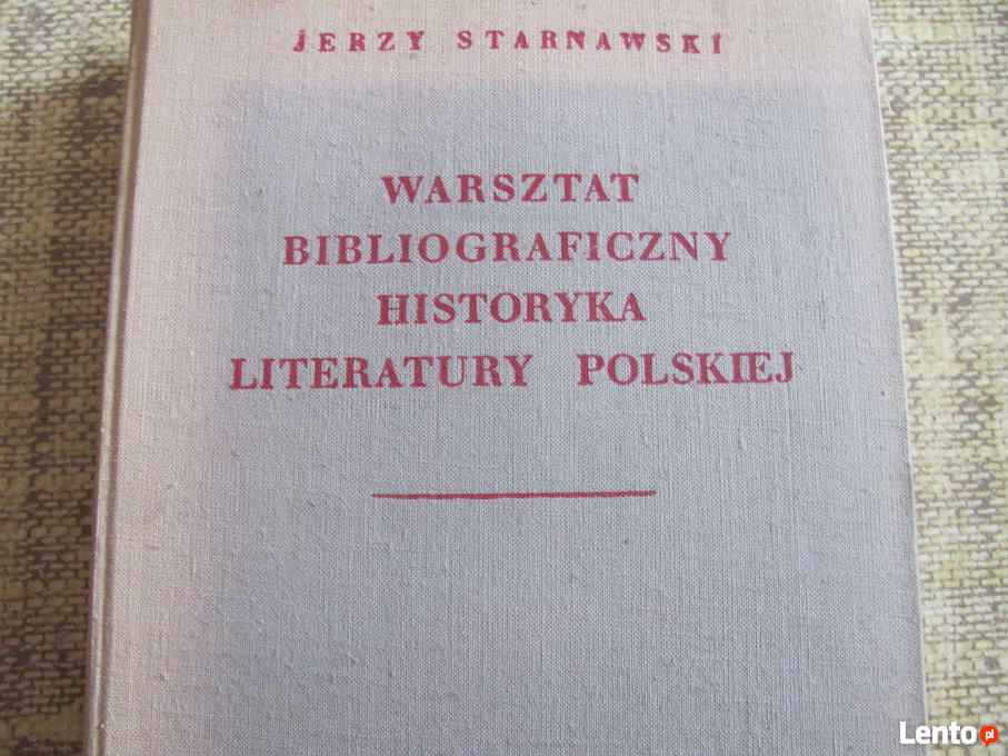 Warsztat Bibliograficzny Historyka Literatury Polskiej Pdf