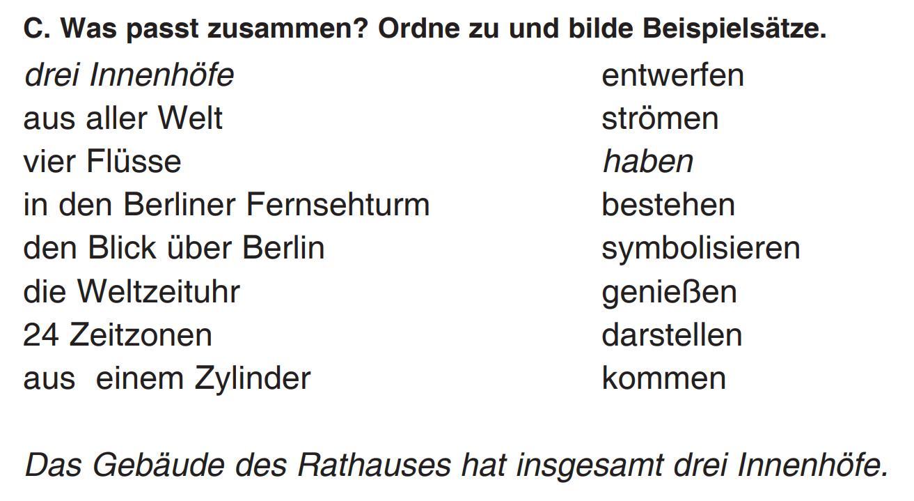 Was passt zusammen? Ordne zu und bilde Beispielsätze. - Школьные Знания.com Was Passt Zusammen Ordne Zu
