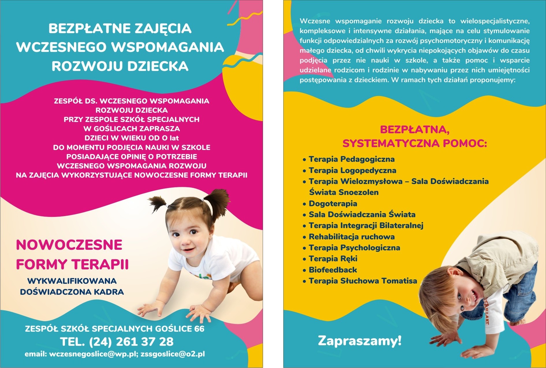 Wczesne Wspomaganie Rozwoju Dziecka - Zespół Szkół Specjalnych w Goślicach Wczesne Wspomaganie Rozwoju Dziecka Zielona Góra