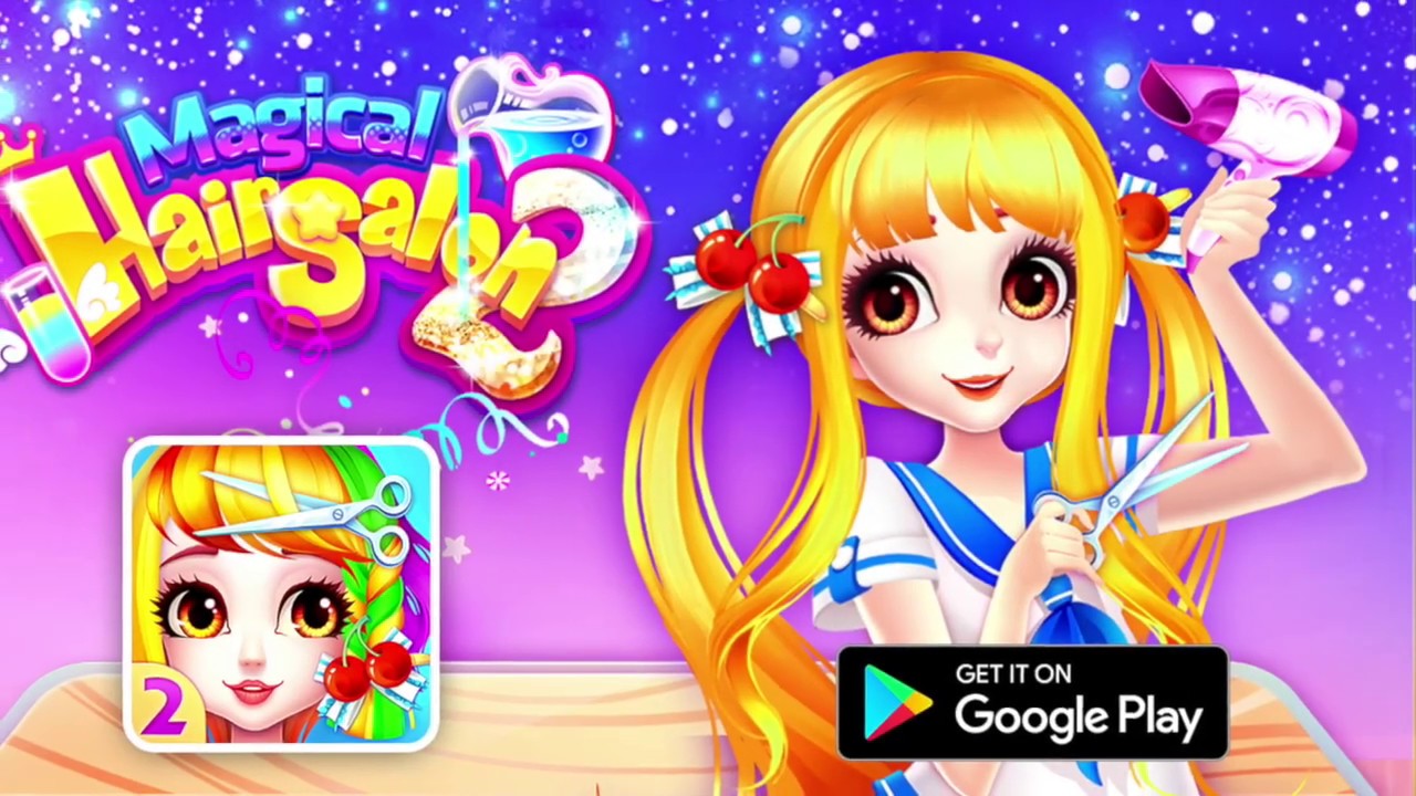 Welcome to Magical Hair Salon 2 - Princess hair salon game - YouTube Angel And Devil Hair Salon Game