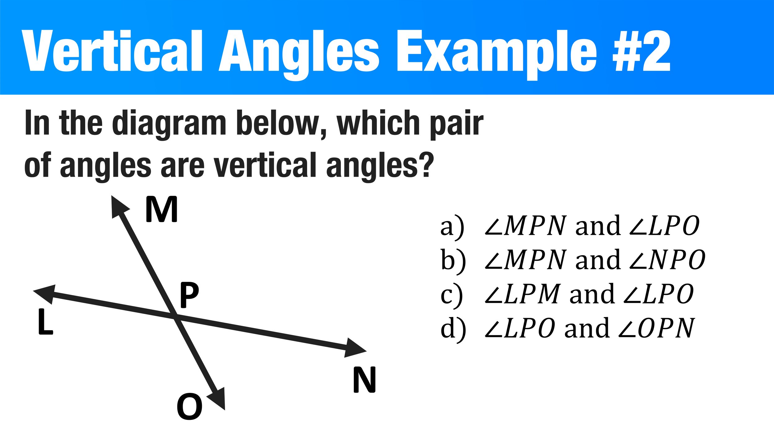What are Vertical Angles? — Mashup Math Which Angle Forms A Vertical Pair With Nsm