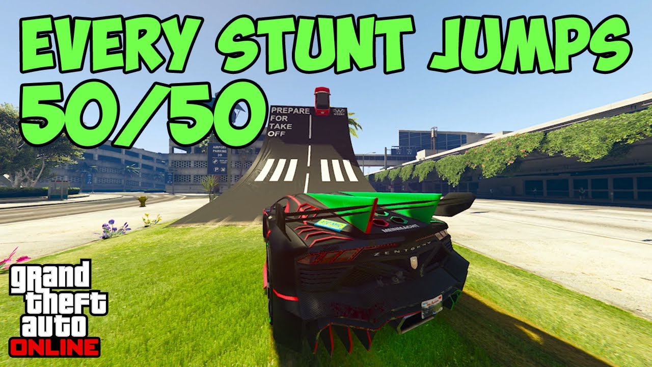 What Do You Get For Completing All 50 Stunt Jumps in GTA 5 Online Gta 5 Online All Stunt Jumps