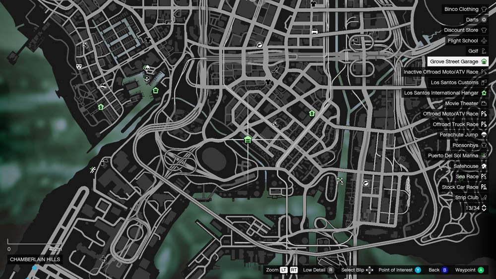All Garages In Gta 5 Story Mode