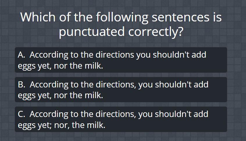 Which of the following sentences is punctuated correctly? - brainly.com Which Of The Following Sentences Are Punctuated Correctly