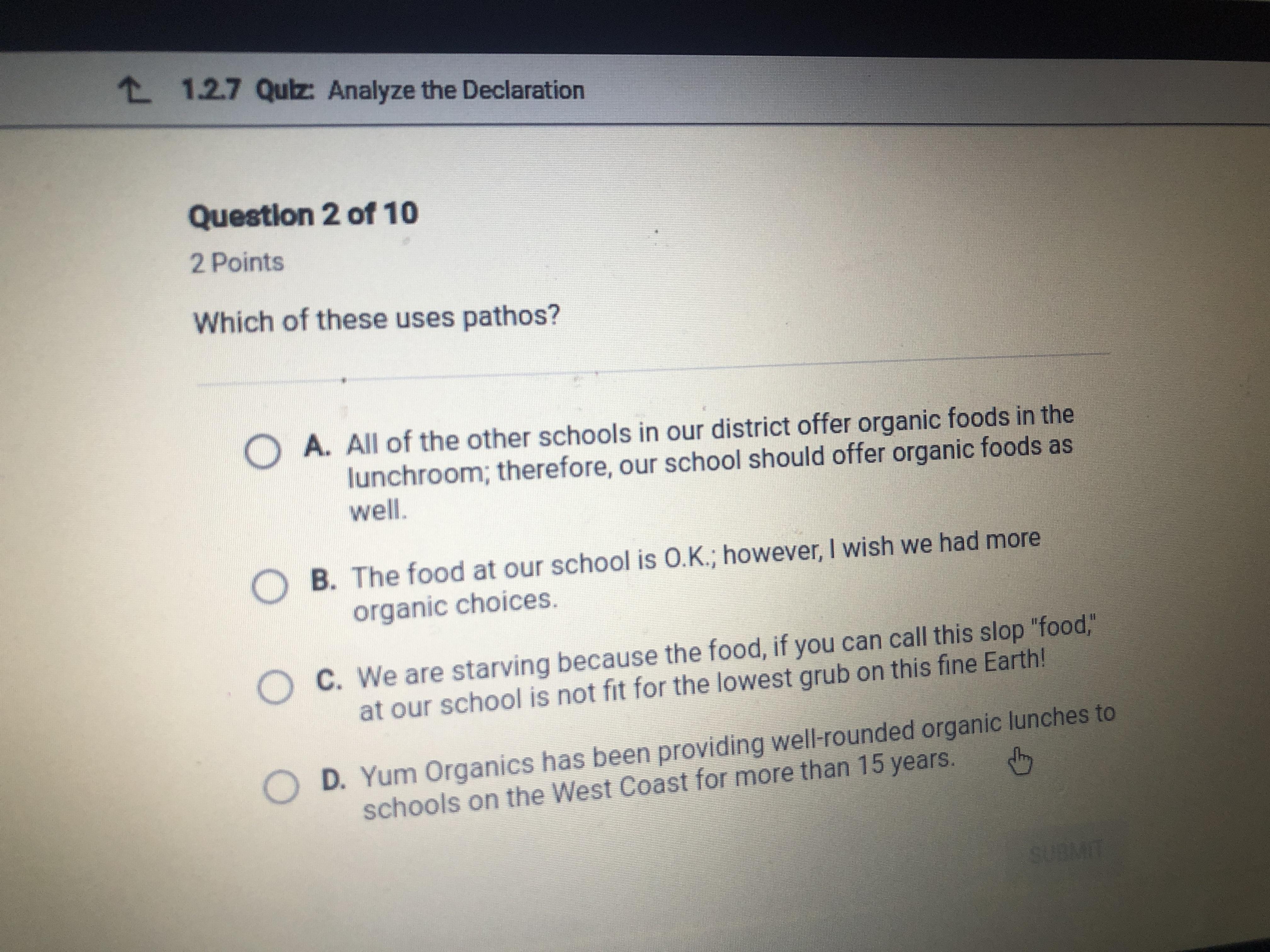 Which Of These Uses Pathos Apex
