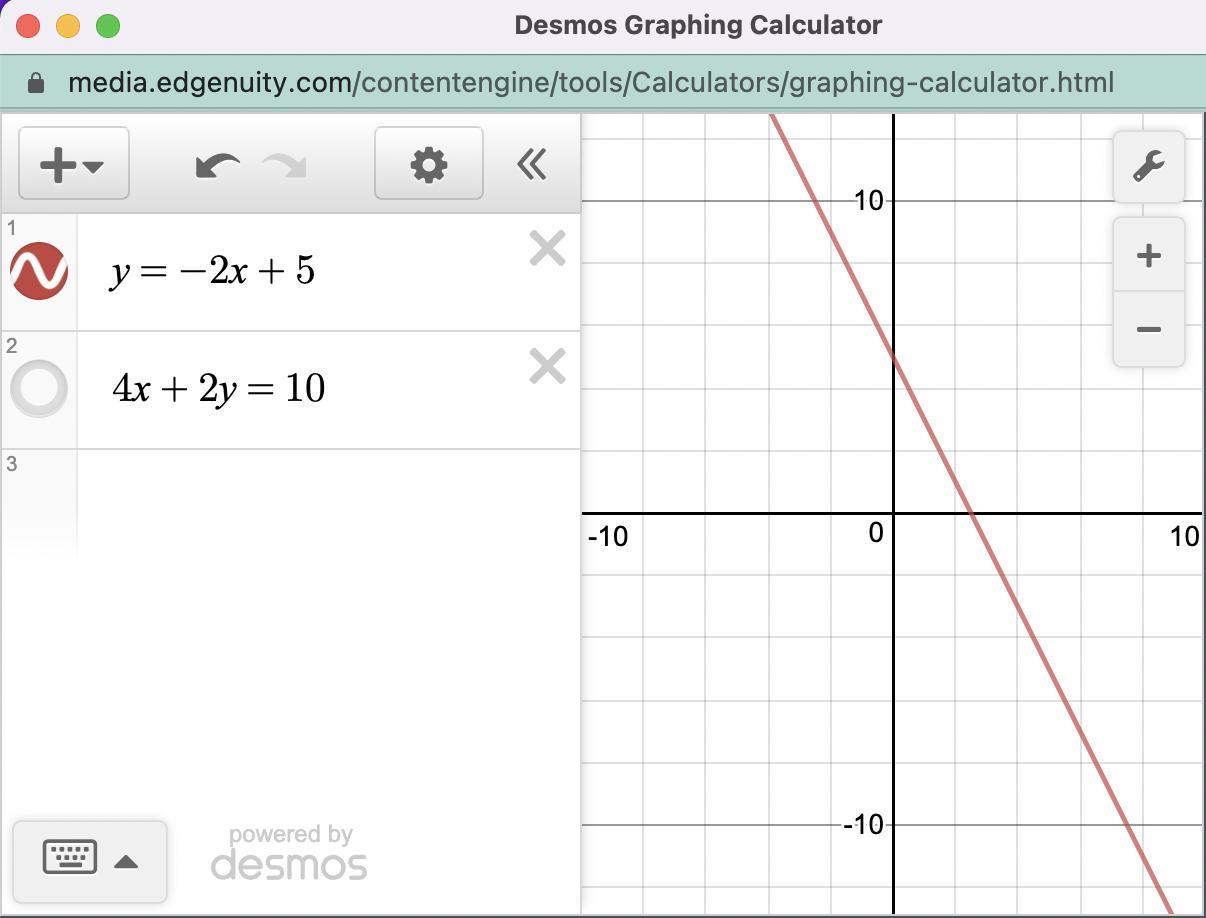 4x 2y 10 In Slope Intercept Form