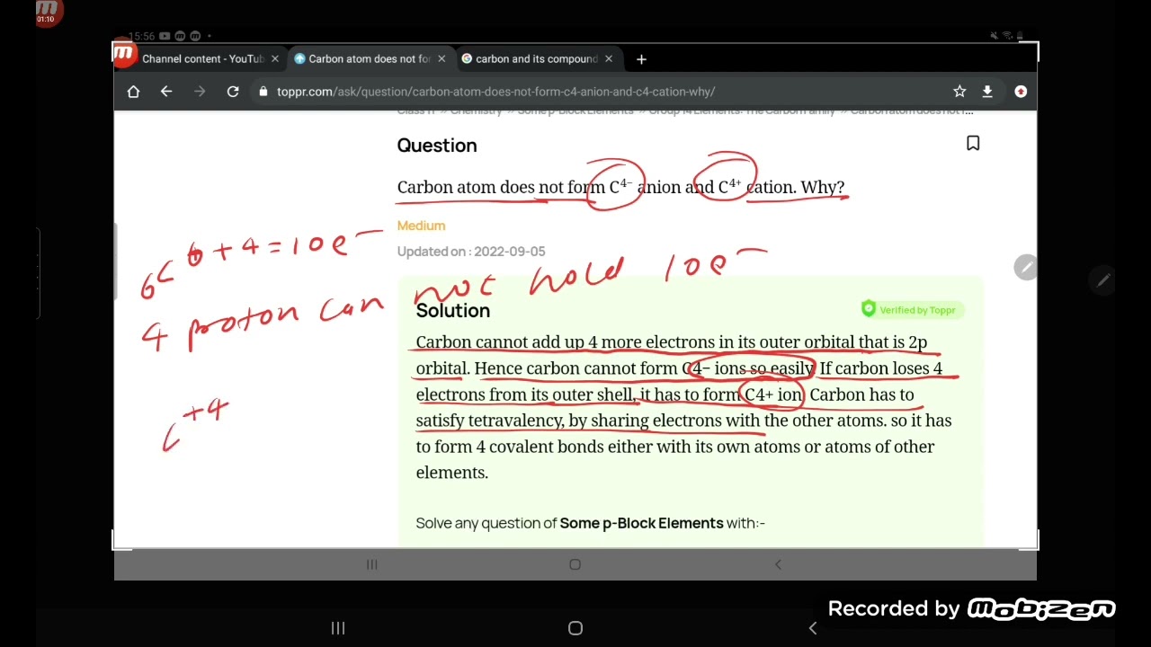 Why Does Carbon Resist Forming C4+ Or C4 Ions? Sprawdzian Klasa 7 Chemia łączenie Się Atomów Równania Reakcji Chemicznych