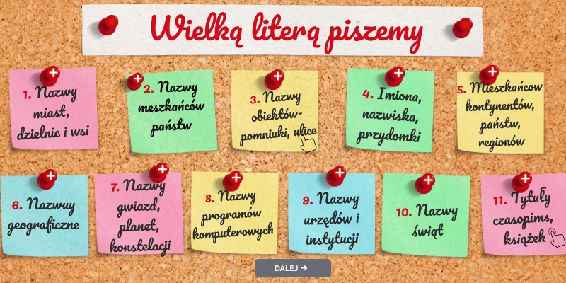 Wielka i mała litera. Pisownia Wielka I Mala Litera