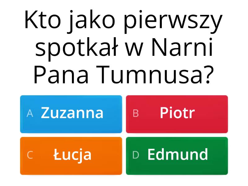 Opowieści Z Narni Test Online