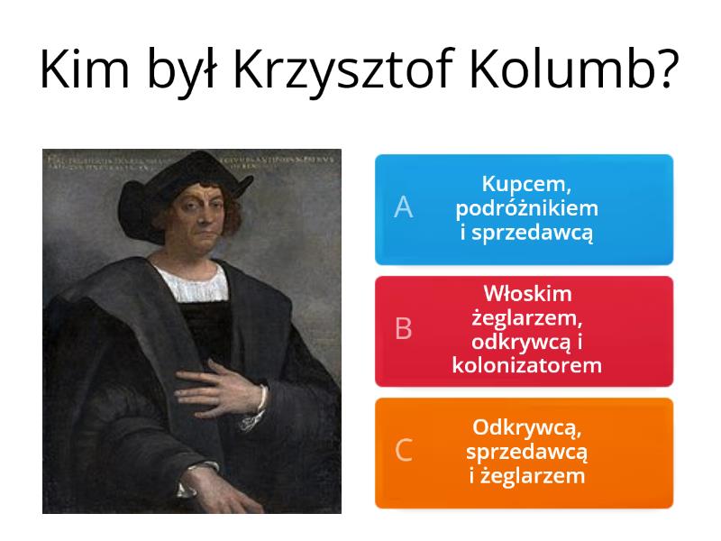 Wielkie odkrycia geograficzne - Test Test Historia Klasa 6 Wielkie Odkrycia Geograficzne