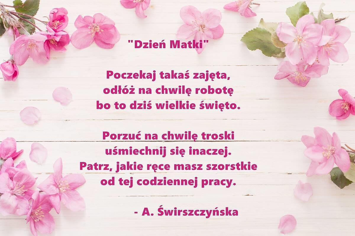 Wiersze Na Dzień Matki Znanych Poetów